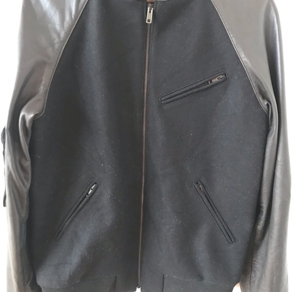 Surface to Air leather and cashmere blend bomber - Picture 4 of 12